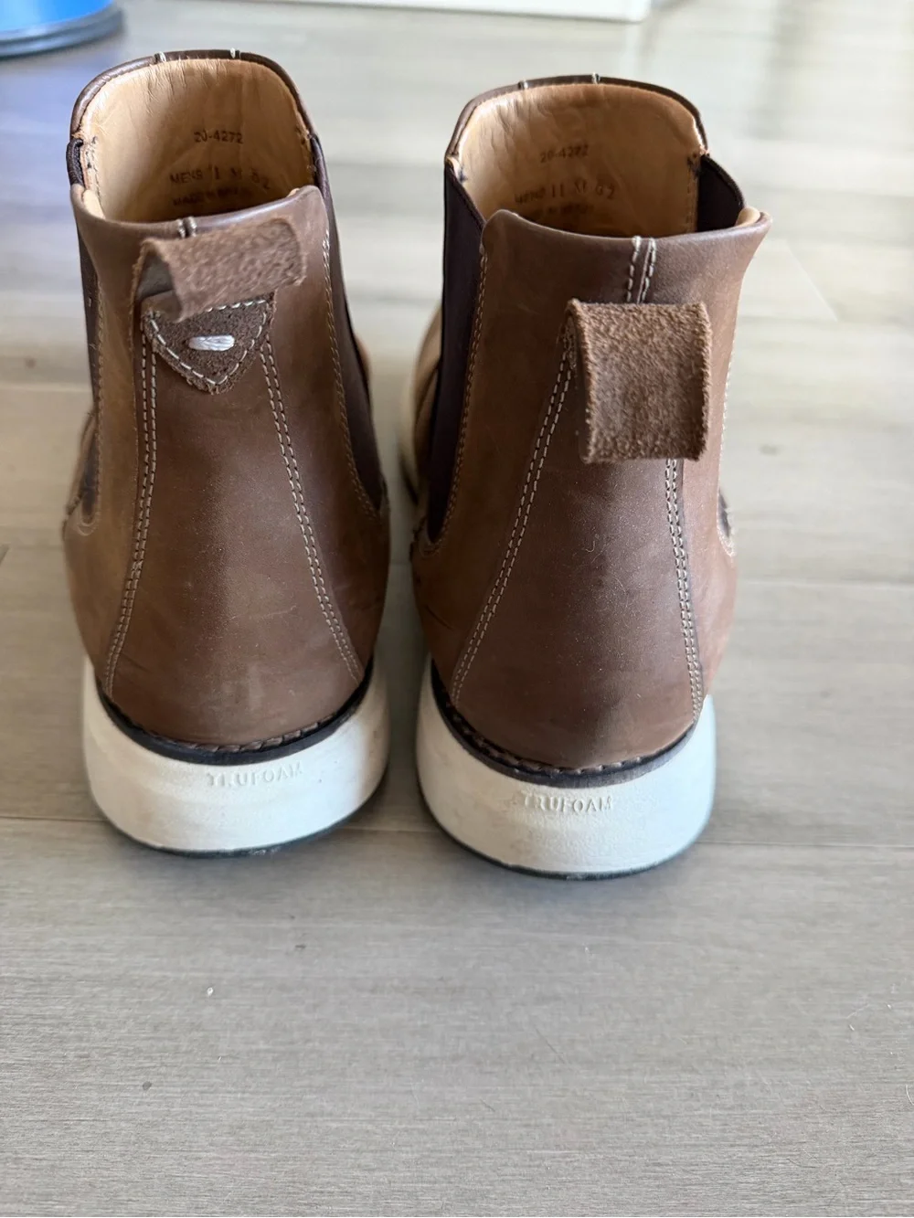 Men's Johnston and Murphy Brown Chelsea Boots - Casual Slip-On Ankle Shoes